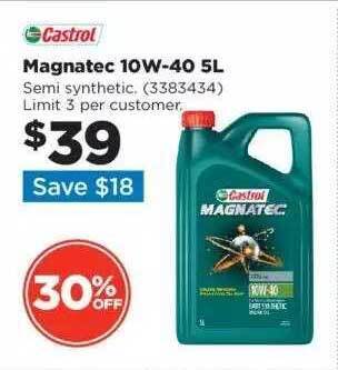 Repco Castrol magnatec 10w-40 5l offer