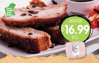 Great southern pork belly roast