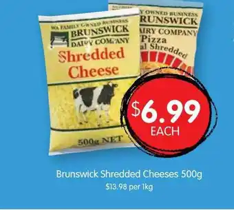 Brunswick shredded cheeses