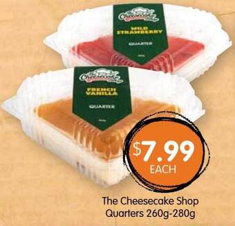 The cheesecake shop quarters