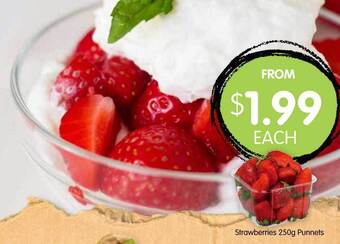 Strawberries punnets