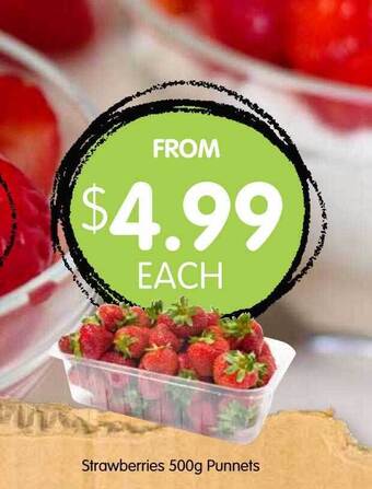 Spudshed Strawberries punnets offer