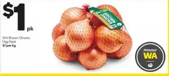 Woolworths Wa brown onions offer