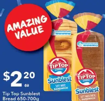 Ritchies Tip Top Sunblest Bread 650-700 g offer