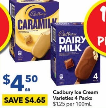 Ritchies Cadbury Ice Cream offer