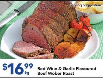 Ritchies Red Wine & Garlic Flavoured Beef Weber Roast offer