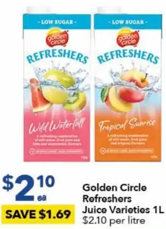 Ritchies Golden Circle Refreshers Juice 1L offer