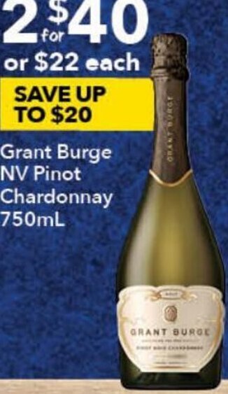 Ritchies Grant Burge NV Pinot Chardonnay 750 ml offer