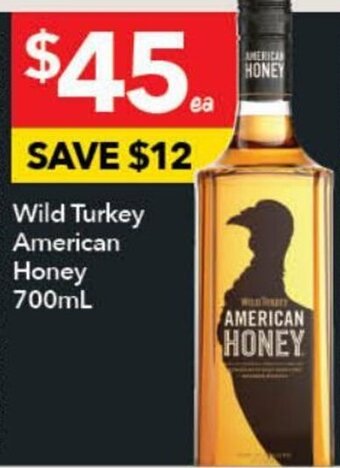 Ritchies Wild Turkey American Honey 700ml offer