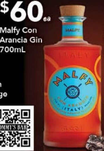 Malfy Con Arancia Gin 700ml
