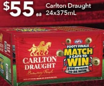 Ritchies Carlton Draught 24x375ml offer