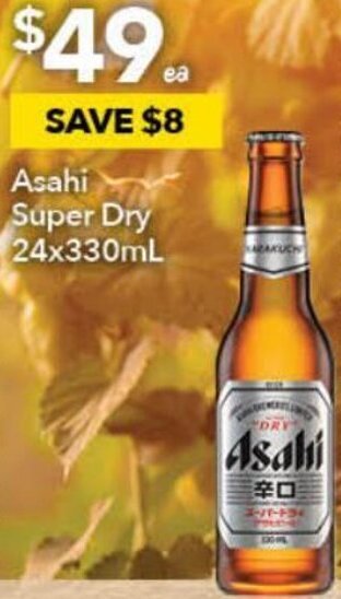 Ritchies Asahi Super Dry 24x330ml offer