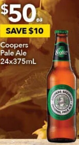 Ritchies Coopers Pale Ale 24x375ml offer