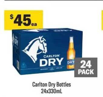 Carlton dry bottles 24