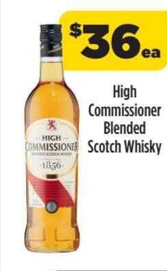 Liquorland High commissioner blended scotch whisky offer