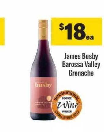 Liquorland James busby barossa valley grenache offer