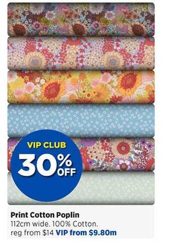 Spotlight Print cotton poplin offer
