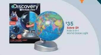 Target Kids 2-in-1 world globe light offer