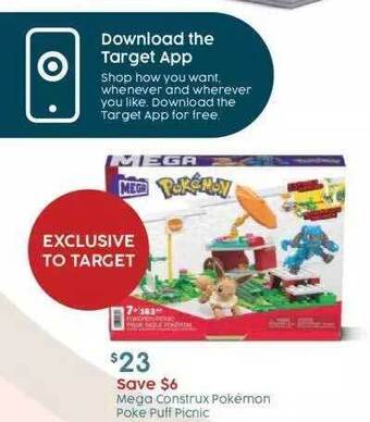 Target Mega construx pokémon poke puff picnic offer