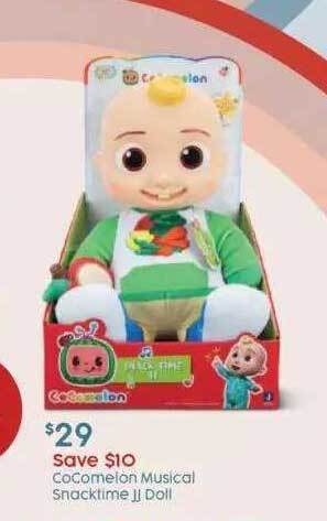 Target Cocomelon musical snacktime jj doll offer