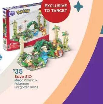 Target Mega construx pokémon forgotten ruins offer