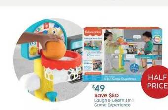 Target Laugh & learn 4 in 1 game experience offer
