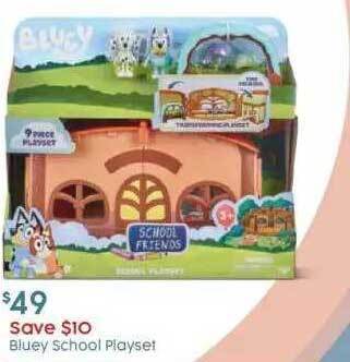 Target Bluey school playset offer