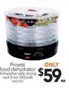 Cheap as Chips Prinetti food dehydrator offer