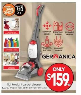 Cheap as Chips Lightweight carpet cleaner offer