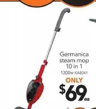 Cheap as Chips Germanica steam mop 10 in 1 offer