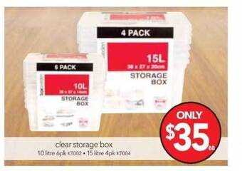 Cheap as Chips Clear storage box offer
