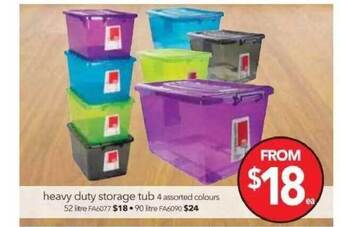Cheap as Chips Heavy duty storage tub offer