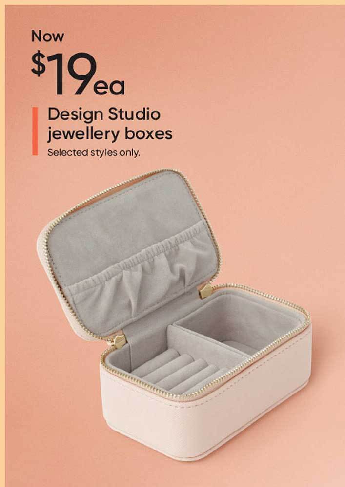 Design studio jewellery boxes offer at Myer