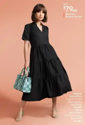 Myer Selected basque dresses offer