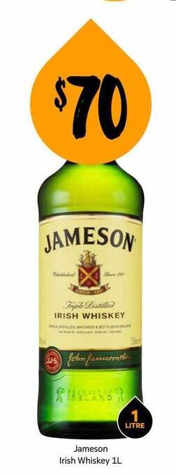 Jameson irish whiskey