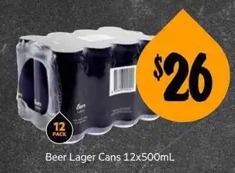 Beer lager cans