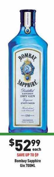 Liquor Legends Bombay sapphire gin offer