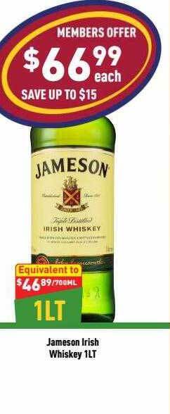 Jameson irish whiskey