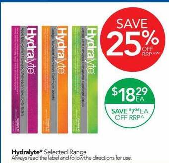 Terry White Hydralyte offer