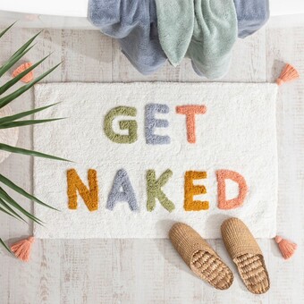 Get naked tasselled bath mat by habitat