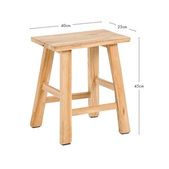 Pillow Talk Ward recycled teak stool by m.u.s.e. offer