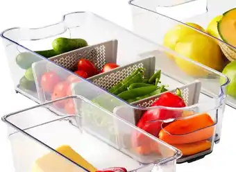 Coles Culinex fridge organiser box with dividers offer