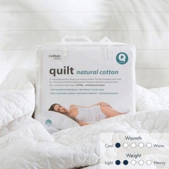 Pillow Talk 280gsm cotton quilt by cotton select offer
