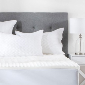Pillow Talk Five zone foam mattress overlay by sleep support offer