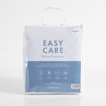 Pillow Talk Easy care standard pillow protector by essentials offer