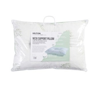Pillow Talk Comfort science neck support latex pillow by hilton offer