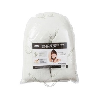 Pillow Talk Chipped memory foam comfort v pillow by sensational offer