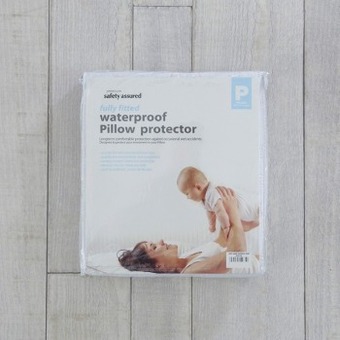 Pillow Talk Quilted waterproof standard pillow protector by safety assured offer