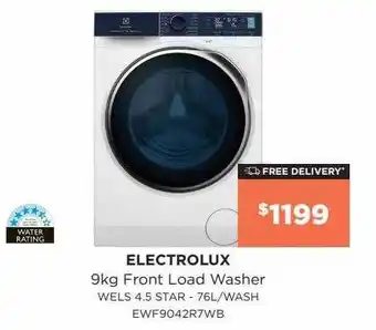 Bing Lee Electrolux 9 kg frond load washer offer