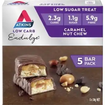 IGA Atkins low carb endulge bar 5 pack selected varieties offer